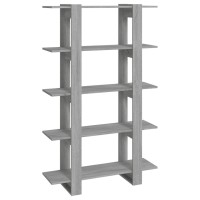 Vidaxl Book Cabinet/Room Divider Gray Sonoma 39.4X11.8X63