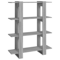 Vidaxl Book Cabinet/Room Divider Gray Sonoma 39.4X11.8X48.6