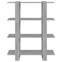 Vidaxl Book Cabinet/Room Divider Gray Sonoma 39.4X11.8X48.6