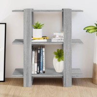 Vidaxl Book Cabinet/Room Divider Gray Sonoma 31.5X11.8X34.3