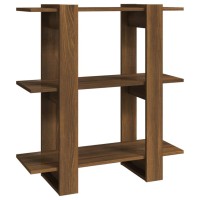 Vidaxl Book Cabinet/Room Divider Brown Oak 31.5X11.8X34.3