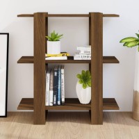 Vidaxl Book Cabinet/Room Divider Brown Oak 31.5X11.8X34.3