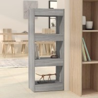 Vidaxl Book Cabinet/Room Divider Gray Sonoma 15.7X11.8X40.6 Engineered Wood