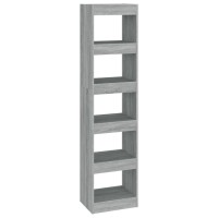 Vidaxl Book Cabinet/Room Divider Gray Sonoma 15.7X11.8X65.4