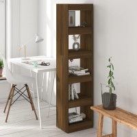 Vidaxl Book Cabinet/Room Divider Brown Oak 15.7X11.8X65.4