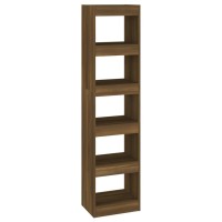 Vidaxl Book Cabinet/Room Divider Brown Oak 15.7X11.8X65.4