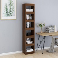 Vidaxl Book Cabinet/Room Divider Brown Oak 15.7X11.8X78