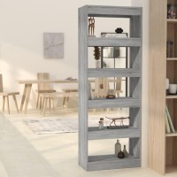 Vidaxl Book Cabinet/Room Divider Gray Sonoma 23.6X11.8X65.4 Engineered Wood