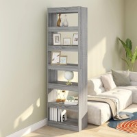 Vidaxl Book Cabinet/Room Divider Gray Sonoma 23.6X11.8X78