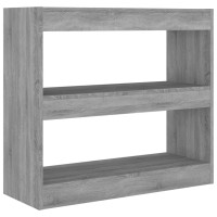 Vidaxl Book Cabinet/Room Divider Gray Sonoma 31.5X11.8X28.3