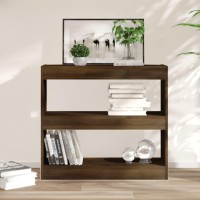 Vidaxl Book Cabinet/Room Divider Brown Oak 31.5X11.8X28.3