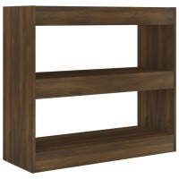 Vidaxl Book Cabinet/Room Divider Brown Oak 31.5X11.8X28.3