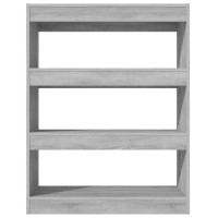Vidaxl Book Cabinet/Room Divider Gray Sonoma 31.5X11.8X40.6 Engineered Wood