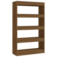 Vidaxl Book Cabinet/Room Divider Brown Oak 31.5X11.8X53.1 Engineered Wood