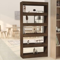Vidaxl Book Cabinet/Room Divider Brown Oak 31.5X11.8X65.4 Engineered Wood