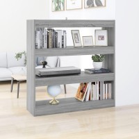 Vidaxl Book Cabinet/Room Divider Gray Sonoma 39.4X11.8X40.6