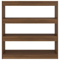 Vidaxl Book Cabinet/Room Divider Brown Oak 39.4X11.8X40.6