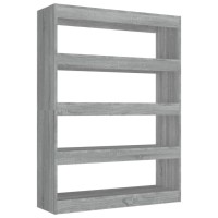 Vidaxl Book Cabinet/Room Divider Gray Sonoma 39.4X11.8X53.1