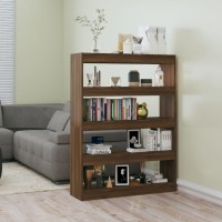 Vidaxl Book Cabinet/Room Divider Brown Oak 39.4X11.8X53.1