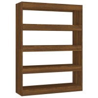 Vidaxl Book Cabinet/Room Divider Brown Oak 39.4X11.8X53.1