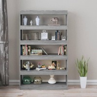Vidaxl Book Cabinet/Room Divider Gray Sonoma 39.4X11.8X65.4