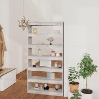 Vidaxl Book Cabinet/Room Divider Gray Sonoma 39.4X11.8X78 Engineered Wood