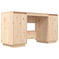 Vidaxl Desk 55.1X19.7X29.5 Solid Wood Pine