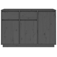 Vidaxl Sideboard Gray 43.3X13.4X29.5 Solid Wood Pine