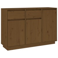 Vidaxl Sideboard Honey Brown 43.3X13.4X29.5 Solid Wood Pine