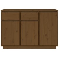 Vidaxl Sideboard Honey Brown 43.3X13.4X29.5 Solid Wood Pine