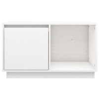 Vidaxl Tv Stand White 29.1X13.8X17.3 Solid Wood Pine