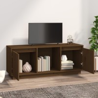 Vidaxl Tv Cabinet Honey Brown 43.5X13.8X17.3 Solid Wood Pine