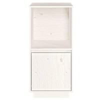 Vidaxl Sideboard White 15X13.8X31.5 Solid Wood Pine