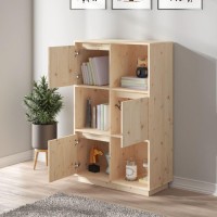 Vidaxl Highboard 29.1X13.8X46.1 Solid Wood Pine