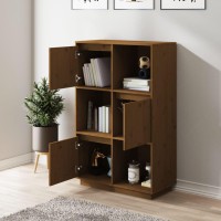 Vidaxl Highboard Honey Brown 29.1X13.8X46.1 Solid Wood Pine