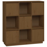 Vidaxl Highboard Honey Brown 43.5X13.8X46.1 Solid Wood Pine