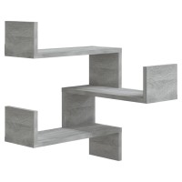 Vidaxl Wall Corner Shelves 2 Pcs Gray Sonoma 15.7X15.7X19.7 Engineered Wood