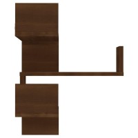 vidaXL Wall Corner Shelves 2 pcs Brown Oak 15.7