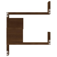 vidaXL Wall Corner Shelves 2 pcs Brown Oak 15.7