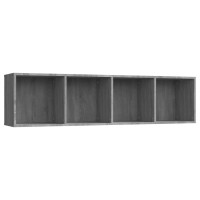 Vidaxl Book Cabinet/Tv Cabinet Gray Sonoma 56.3X11.8X14.2 Engineered Wood