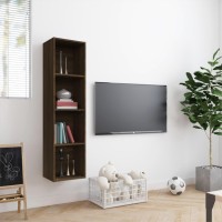 Vidaxl Book Cabinet/Tv Cabinet Brown Oak 56.3X11.8X14.2 Engineered Wood