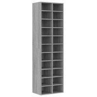 Vidaxl Shoe Cabinet Gray Sonoma 21.3X13.4X72 Engineered Wood