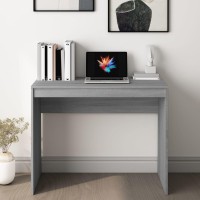 Vidaxl Desk Gray Sonoma 35.4X15.7X28.3 Engineered Wood