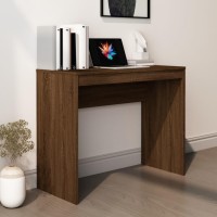 vidaXL Desk Brown Oak 35.4