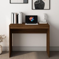 vidaXL Desk Brown Oak 35.4