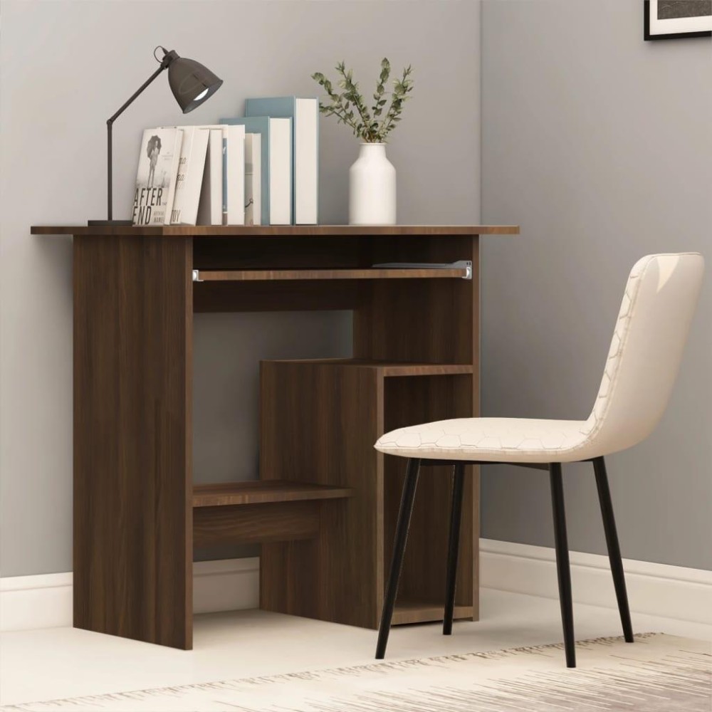 vidaXL Desk Brown Oak 31.5