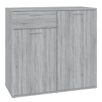 Vidaxl Sideboard Gray Sonoma 31.5X14.2X29.5 Engineered Wood