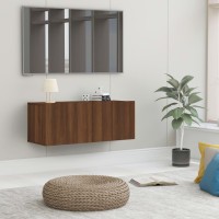 Vidaxl Tv Cabinet Brown Oak 31.5X11.8X11.8 Engineered Wood