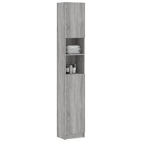 Vidaxl Bathroom Cabinet Gray Sonoma 12.6X10X74.8 Engineered Wood