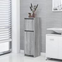 Vidaxl Bathroom Cabinet Gray Sonoma 11.8X11.8X37.4 Engineered Wood